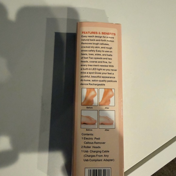 Rechargeable Pedicure Device with LED Light - Picture 5 of 7